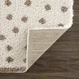 Chaia Dotted Cream & Brown Plush Rug - Ornate Home