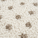 Chaia Dotted Cream & Brown Plush Rug - Ornate Home