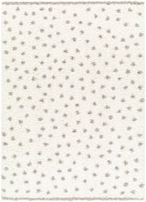 Chaia Dotted Cream & Gray Plush Rug - Ornate Home