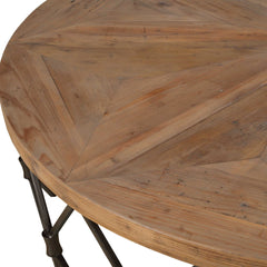 Chain Reaction Brown Wooden Coffee Table - Ornate Home
