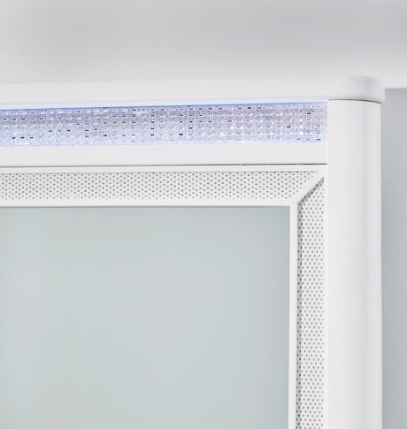 Chalanna Queen Upholstered Storage Bedroom Set with Dresser and Mirror - Ornate Home