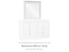 Chalanna White Bedroom Mirror - Ornate Home