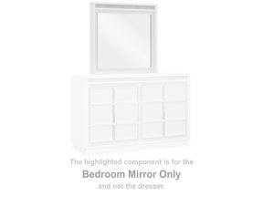 Chalanna White Bedroom Mirror - Ornate Home