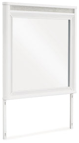 Chalanna White Bedroom Mirror - Ornate Home