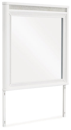 Chalanna White Bedroom Mirror - Ornate Home