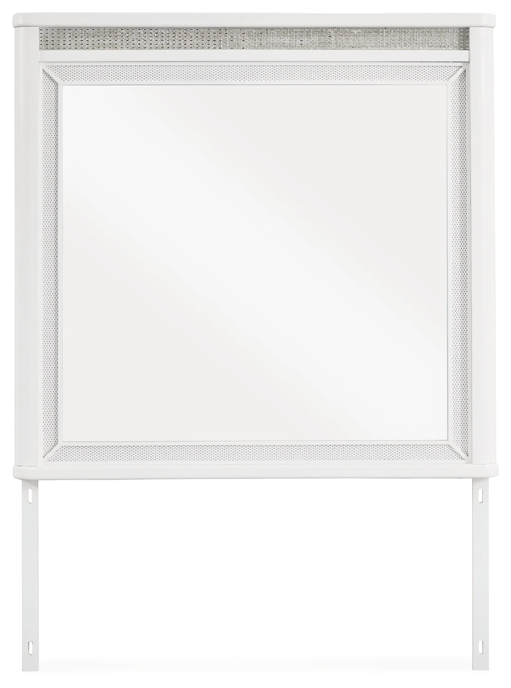 Chalanna White Bedroom Mirror - Ornate Home
