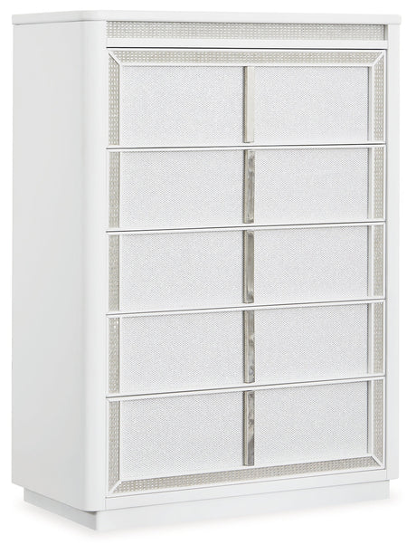 Chalanna White Chest of Drawers - Ornate Home