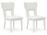 Chalanna White Dining Chair ( Set of 2) - Ornate Home