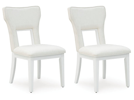Chalanna White Dining Chair ( Set of 2) - Ornate Home
