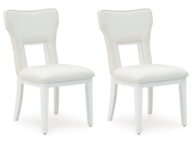 Chalanna White Dining Chair ( Set of 2) - Ornate Home