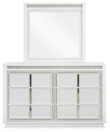 Chalanna White Dresser and Mirror - Ornate Home