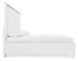 Chalanna White King Upholstered Storage Bed - Ornate Home