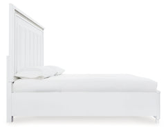 Chalanna White King Upholstered Storage Bed - Ornate Home
