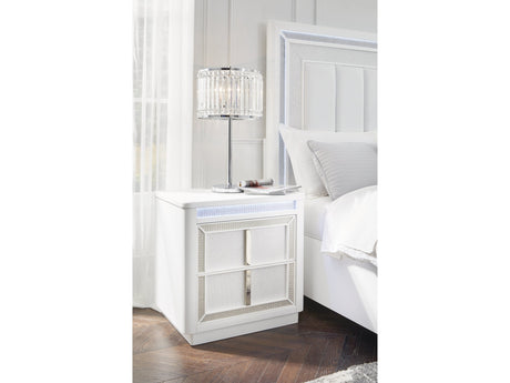 Chalanna White Nightstand - Ornate Home