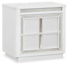 Chalanna White Nightstand - Ornate Home