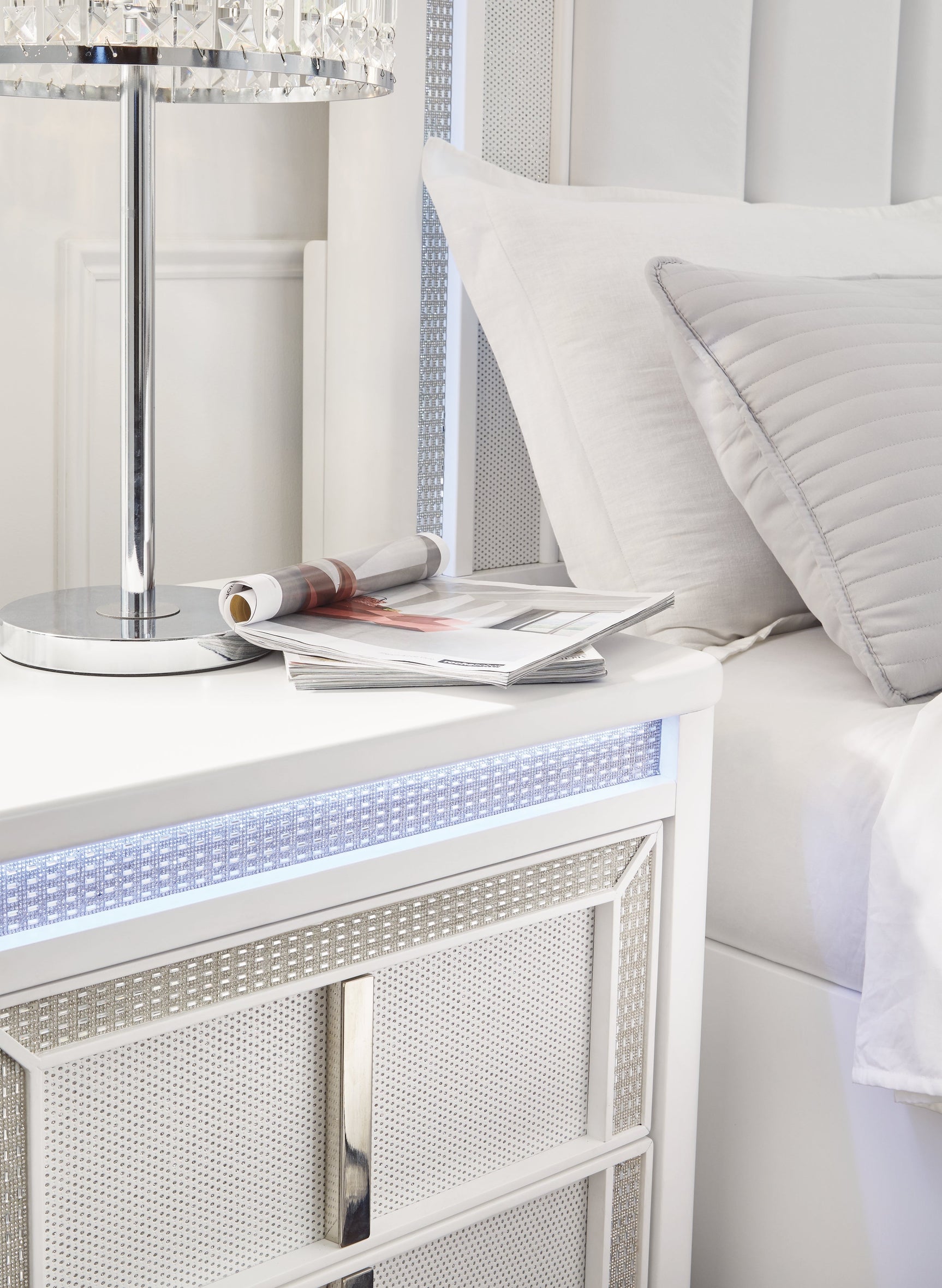 Chalanna White Nightstand - Ornate Home