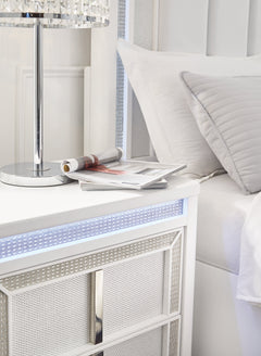 Chalanna White Nightstand - Ornate Home