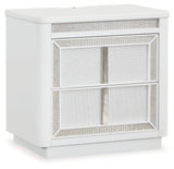 Chalanna White Queen Panel Storage Bedroom Set with Nightstand (Online Special Price) - Ornate Home