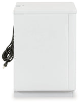 Chalanna White Queen Panel Storage Bedroom Set with Nightstand (Online Special Price) - Ornate Home
