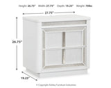 Chalanna White Queen Panel Storage Bedroom Set with Nightstand (Online Special Price) - Ornate Home