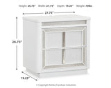 Chalanna White Queen Panel Storage Bedroom Set with Nightstand - Ornate Home