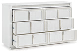 Chalanna White Queen Storage Bed, Dresser and 2 Nightstands (Online Special Price) - Ornate Home