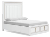 Chalanna White Queen Storage Bed, Dresser and 2 Nightstands (Online Special Price) - Ornate Home