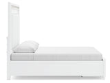 Chalanna White Queen Storage Bed, Dresser and 2 Nightstands - Ornate Home