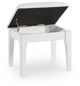 Chalanna White Vanity, Mirror and Stool (Online Special Price) - Ornate Home