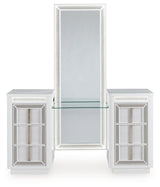 Chalanna White Vanity, Mirror and Stool (Online Special Price) - Ornate Home