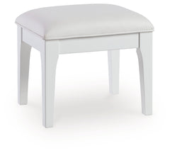 Chalanna White Vanity, Mirror and Stool - Ornate Home