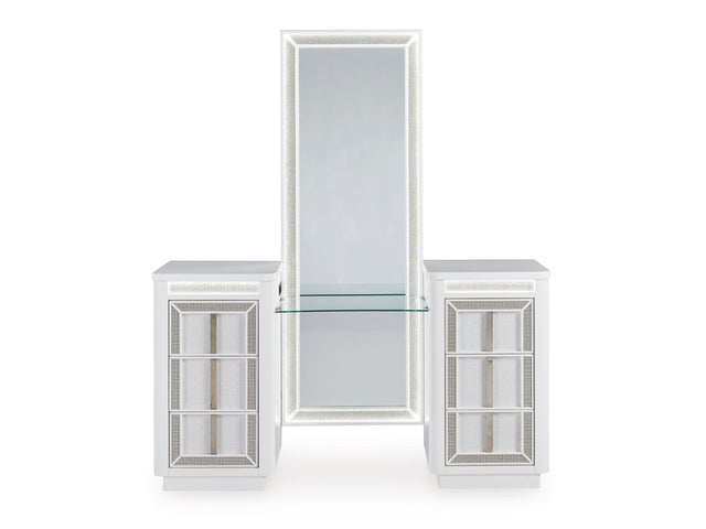 Chalanna White Vanity with Mirror (Online Special Price) - Ornate Home