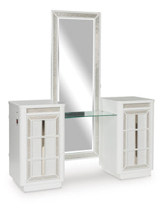 Chalanna White Vanity with Mirror - Ornate Home