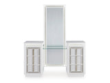 Chalanna White Vanity with Mirror - Ornate Home