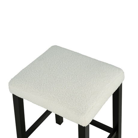 Chalcedony Black/White/Ivory 3 Pc. Counter Ht. Table Set w/ USB - Ornate Home