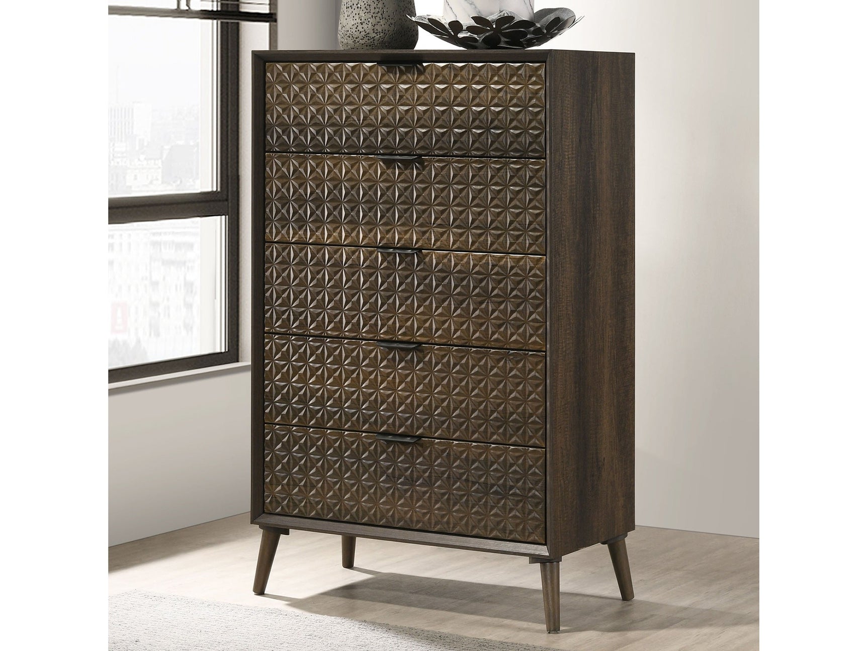 Chalfont Dark Brown Chest - Ornate Home