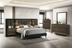 Chalfont Dark Brown Eastern King Bed - Ornate Home