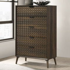 Chalfont Dark Brown Queen 5 Piece Bedroom Set w/Chest - Ornate Home