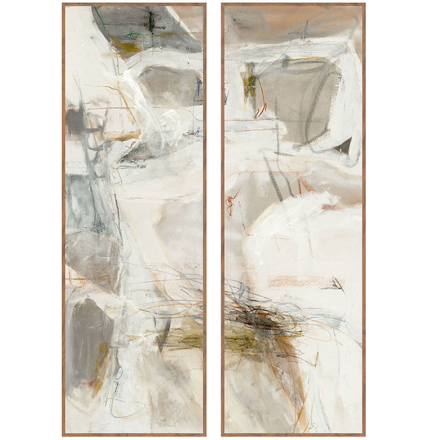 Chalk Multicolor Painting by Buddy Whitlock (Set of 2) - Ornate Home