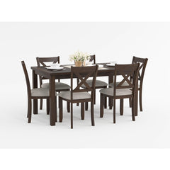 Challis Brown 7-Piece Pack Dinette Set - Ornate Home