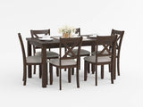 Challis Brown 7-Piece Pack Dinette Set - Ornate Home