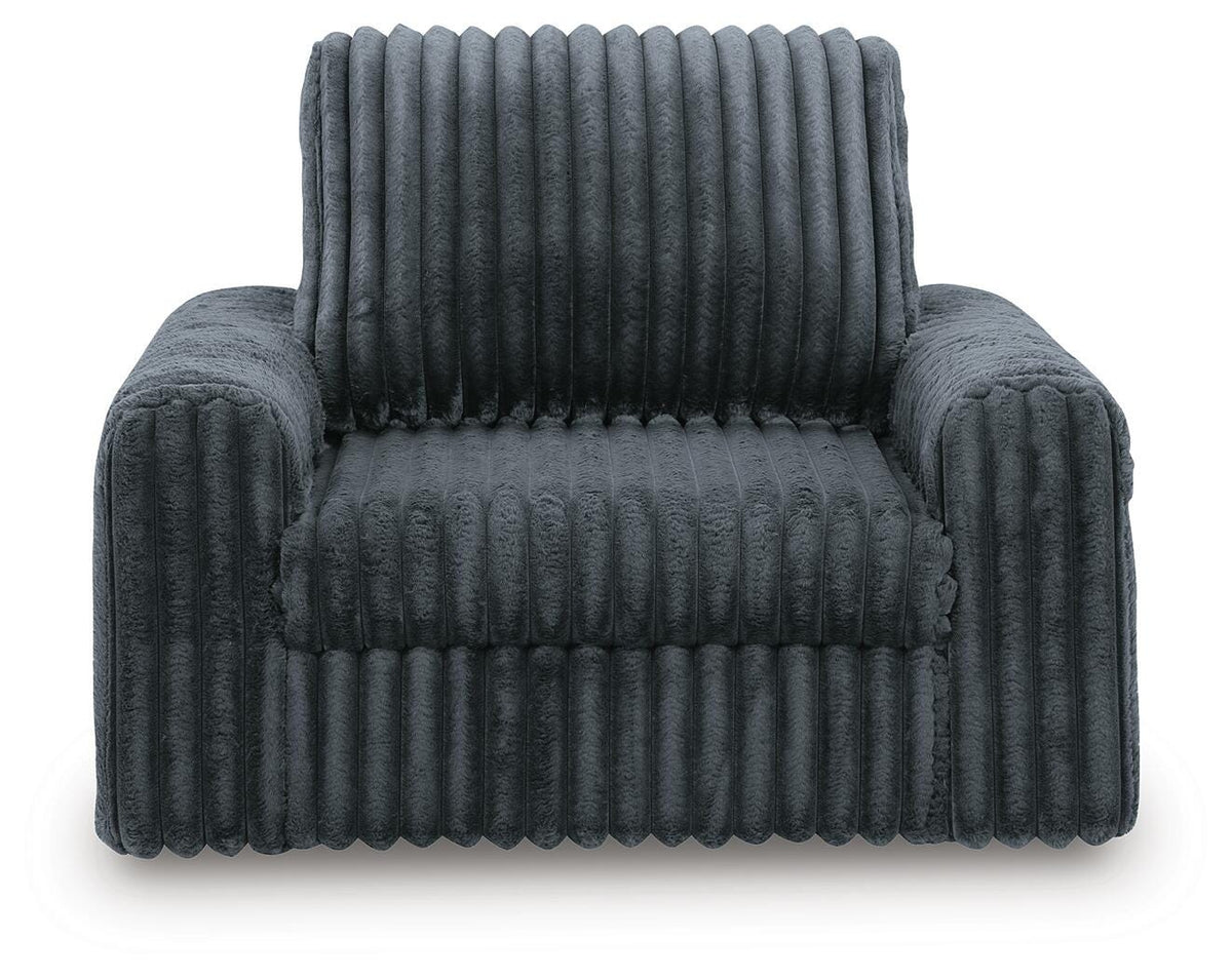 Chalmers Gunmetal Power Gliding Chaise (Online Special Price) - Ornate Home