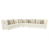 Chamberi Classic Pearl/French Vanilla Sectional Sofa - Ornate Home