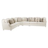 Chamberi Classic Pearl/French Vanilla Sectional Sofa - Ornate Home