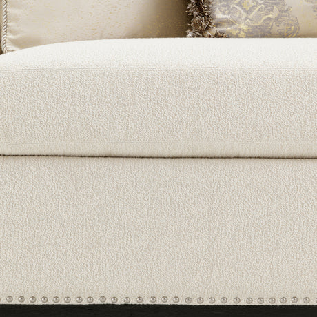 Chamberi Classic Pearl/French Vanilla Sectional Sofa - Ornate Home