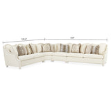 Chamberi Classic Pearl/French Vanilla Sectional Sofa - Ornate Home