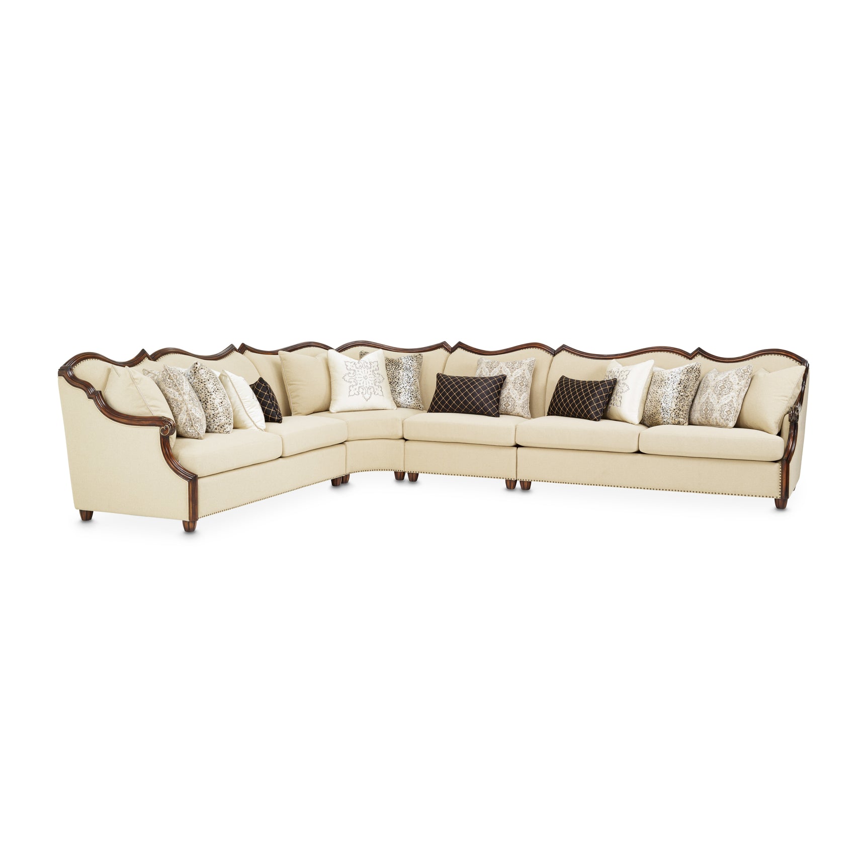 Chamberi Warm Cognac/Toast Sectional Sofa - Ornate Home