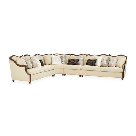 Chamberi Warm Cognac/Toast Sectional Sofa - Ornate Home