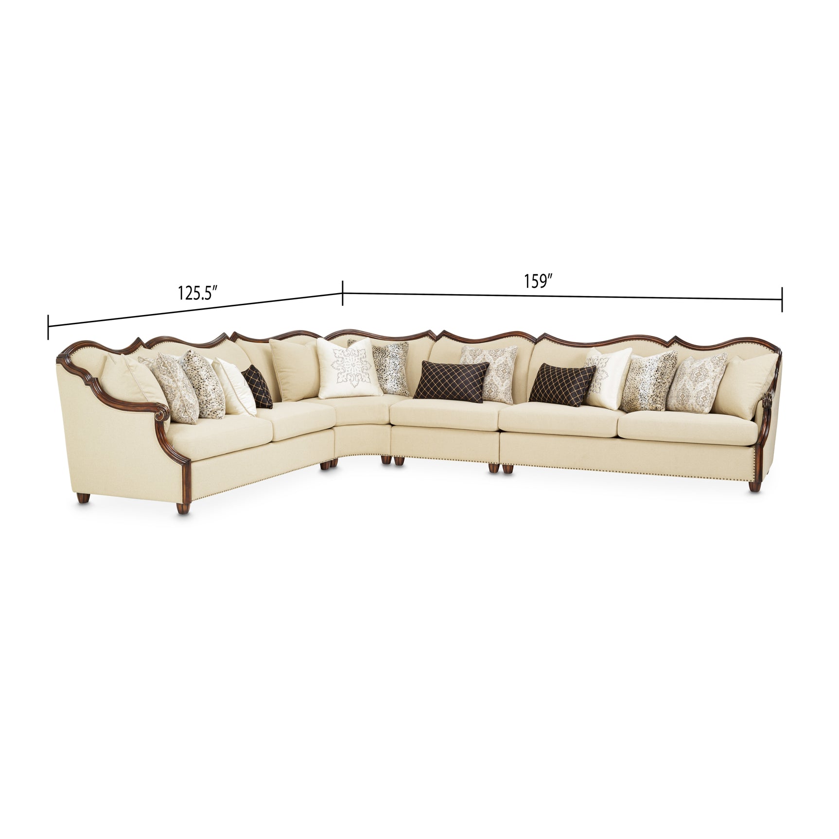 Chamberi Warm Cognac/Toast Sectional Sofa - Ornate Home
