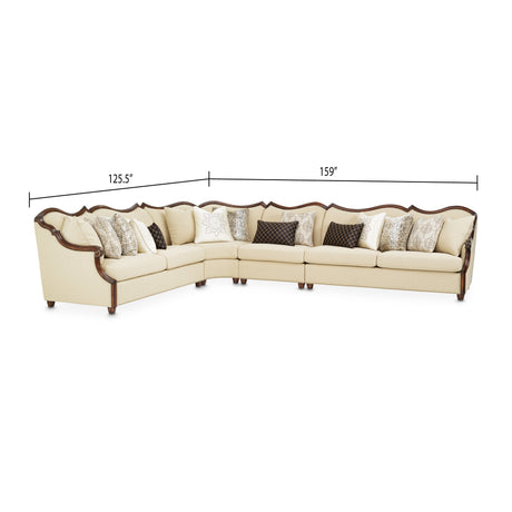 Chamberi Warm Cognac/Toast Sectional Sofa - Ornate Home